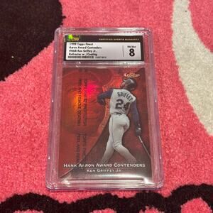 Ken Griffey Jr – 1999 Finest Aaron Award Contenders #HA8 – CSG 8 Near Mint